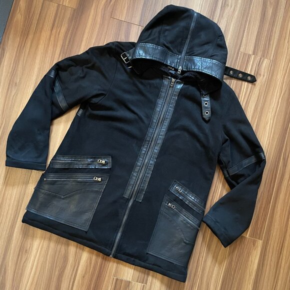 Disturbia Banshee black hooded coat winter autumn - Picture 3 of 6